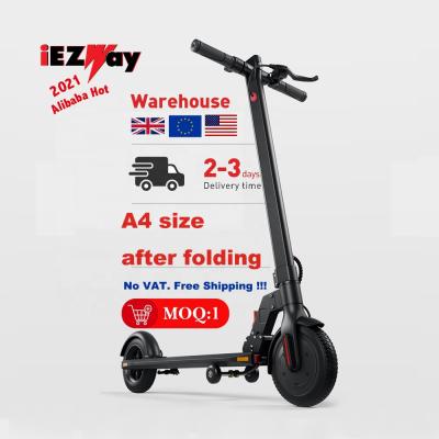 China Hot 2021 Alibaba EU Powerful iEZway Unisex Warehouse Two Wheel Fast Mobility Adult Electric Scooter for sale