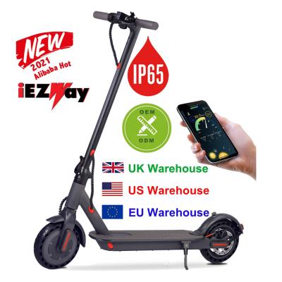 China 2021 EU USA warehouse unisex popular UK stock drop shipping M365 cheap electric scooter iEZway PRO scooters 10.5ah 36v 350w for sale