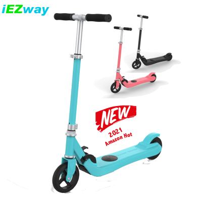 China ALLOY 2021 UK EU Warehouse Folding iEZway Kids Kick E-roller E Step Booster Electric Scooter for sale