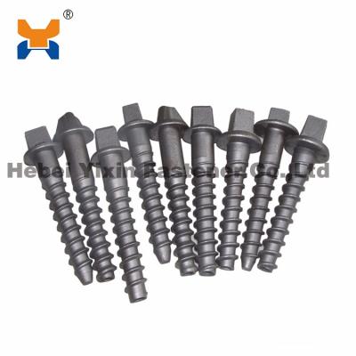 China Carbon And Alloy Steel Railway Fastening Steel Rail Track Parts System Crosstie Screw Spike for sale