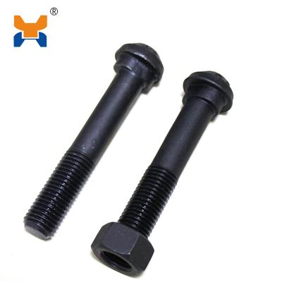 China High Quality Q235 HDG Fastener Railway Track Bolt With Nut Fish Bolt for sale