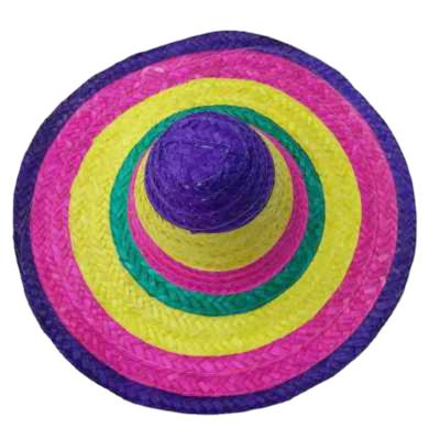 China Unisex Party Straw Hats Wide Brim Mexico Straw Sombrero Hat Image Promotion Festival for sale