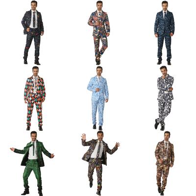 China Eco-friendly Printing Fabric For Men's New Product 2021 Fashion Halloween Tailored Suits For Men for sale