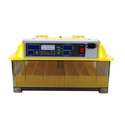 China Professional Hot Selling Automatic Design ABS 48 Egg Incubator Custom Design Yellow Lab Incubator for sale