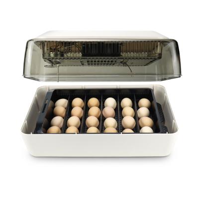 China Professional Promotion 24 High Quality Egg Incubator ABS PC Material White Efficient Egg Incubators for sale