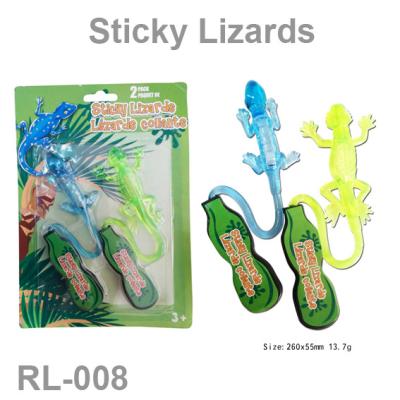 China Diy Soft Stretchable Sticky Elastic Colorful Lizards Putty Toys For Halloween Gifts With Handle for sale