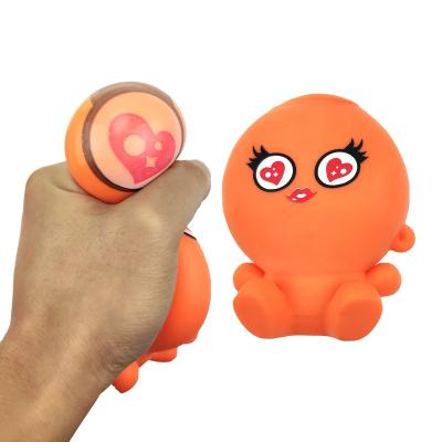 China Wholesale Diy Putty Ball Children's Toys Small Monster Doll Shape Logo TRP Soft Foam Soft Cute Squeeze Custom Squeeze Relief Toy for sale