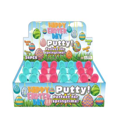 China EU Non-Toxic Crystal Sticky Rabbit Egg Festival Standard Jelly Slime Easter Egg Putty Toy For Kids Diy Soft Putty for sale