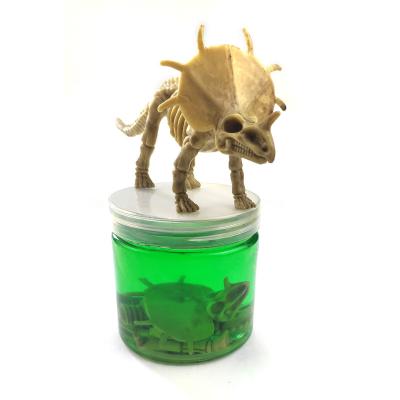 China Wholesale Hot Sale High Quality Cartoon Dinosaur Soft Crystal Soil Plastic Crystal Clay Putty Mud With Dinosaur Toy for sale