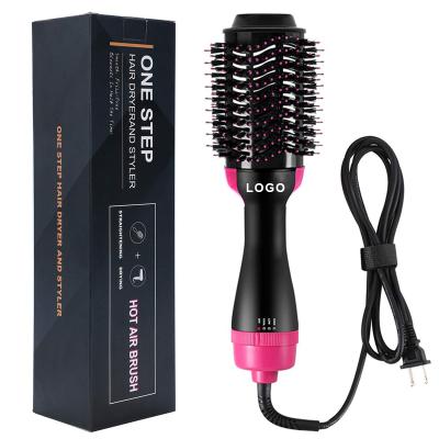 China Safety Hair Dryer Brush Hair Dryer Brush Far Infrared Ionic CE Certificated Hair Dryer Brush for sale