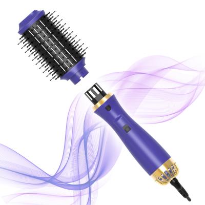 China Super Foldable Hair Dryer Brush 9 Inch Hair Dryer Brush Infrared Curling Brush for sale