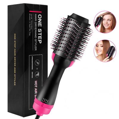 China Ionic Professional Blowout Brush and Volumizer 2 in 1 Hair Dryer Styler Comb and Styler Brush Hot Air for sale