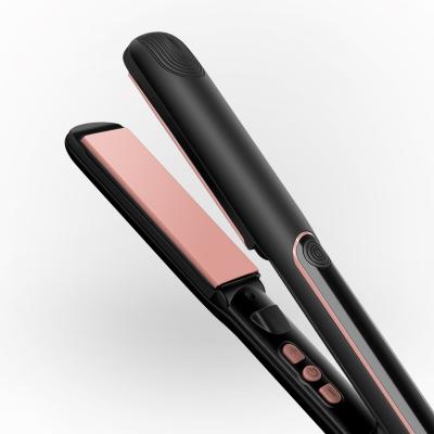 China Negative Ion Hair Straighteners 2 In 1 Ceramic Flat Hair Iron With Rotate Temperature Adjustable And Salon for sale