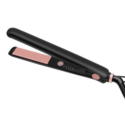 China Negative Ion Permanent Hair Straightening Flat Iron With Adjustable Temp 2 In 1 Professional Hair Straightener Curler for sale