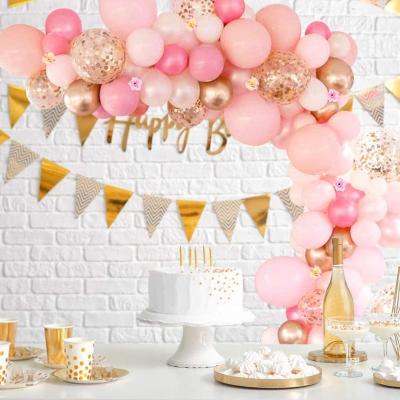 China Party Pink Balloon Arch Garland Kit Birthday Party Latex Balloon Wedding Decoration Balloon Arch Kit Set Garland Decorations for sale