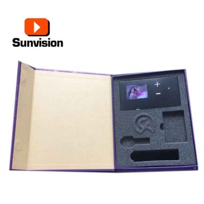 China India Luxury 2.4inch LCD Video Gift Box For Product Promotion for sale