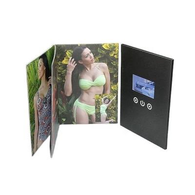 China Europe 2.4inch To 10.1inch Video Brochure Video In Print With Video Magazine Broshure Blank for sale