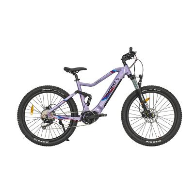 China Aluminum Alloy Mid Drive Full Suspension Electric Mountain Bike for sale