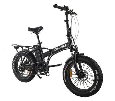 China Hot sale 20inch fat mini e bike 350W 500W motor electric folding bicycle for sale