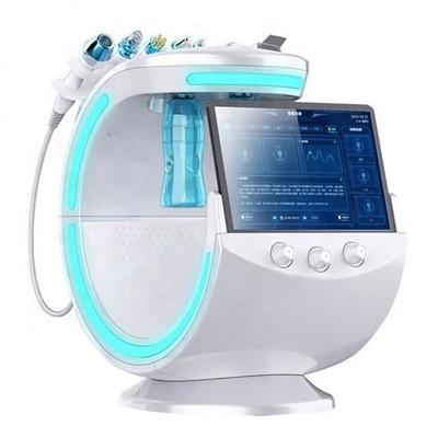 China Smart Skin Wrinkle Analysis Ice Blue 7 in 1 Multifunctional Hydrafacials Water Dermabrasion Oxygen Hydra Facial Jet Machine for sale