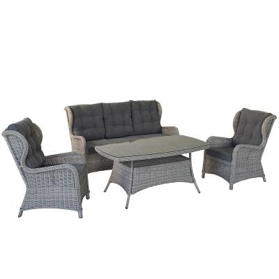 China Outdoor Furniture 4 PCS Modern Outdoor Rattan Wicker Hot Sale Outdoor Sofa Set for sale