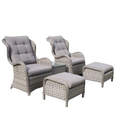 China 5PCS Outdoor Leisure Garden Furniture Rattan Patio King Sofa Set for sale