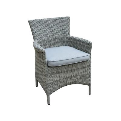 China Modern alum rattan wicker armchair with cushions for sale