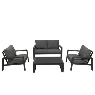 China Modern Outdoor Furniture Garden Furniture Garden Set Alum KD Set 4pcs Sofa Set for sale