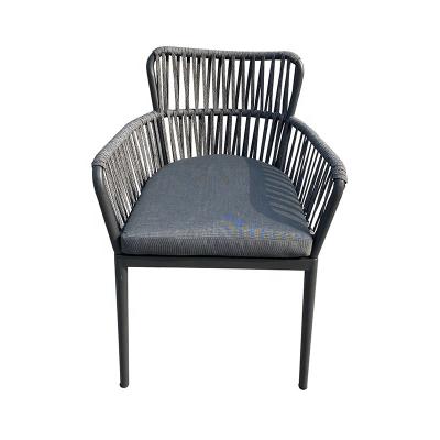 China Modern Alum Rope Dining Chair With Cushion for sale