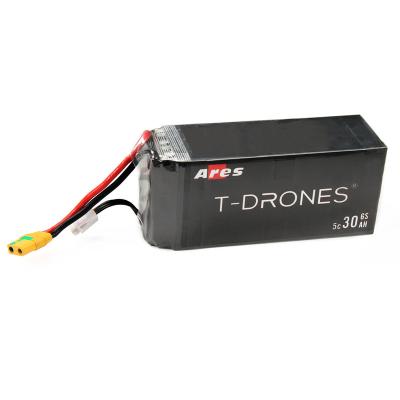 China Wholesale 30000 home appliances T-DRONES ARES 6S 30Ah mah 22.2v rc lipo battery for drone UAV china supplier for sale