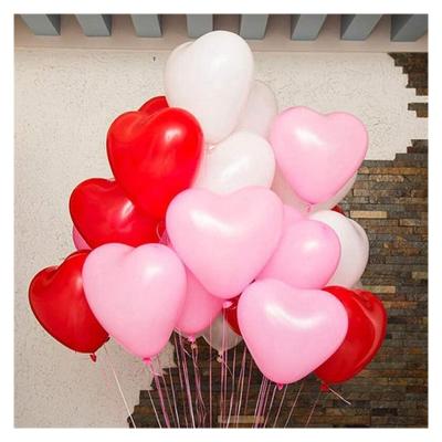 China Latex heart shape latex balloons for valentines day propose wedding party decoration for sale