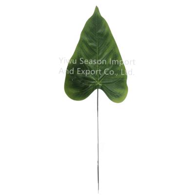 China wedding party GR1-013(J) decorative single simulation artificial mango leaves wedding decoration artificial leaves for sale