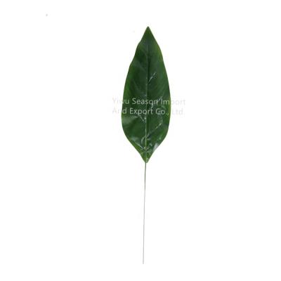 China Wedding Party 65*38cm Simulation Decorative Simple Artificial Mango Leaves Wedding Decoration Artificial Leaves for sale