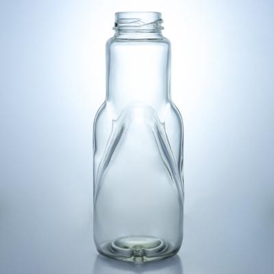 China Flasche Farbe Klar 360 ml Glasflasche für Milchsaft Kaffee Schraubverschluss zu verkaufen