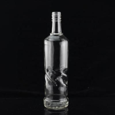 China Speziell entworfene Glasflasche mit Schraubverschluss für Tequila in der Industrie zu verkaufen