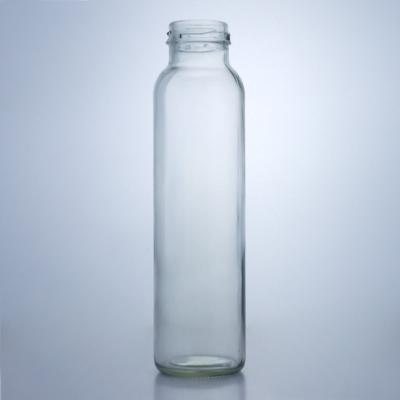 China 300 ml rond voedsel glas pot voor melk sap fruit thee decal en oppervlakte behandeling Te koop