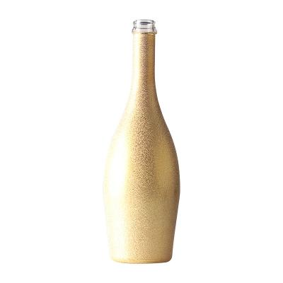 China Garrafa de champanhe táctil de 750 ml clara ou personalizada Garrafa de vidro de pintura vazia de 75 cl à venda