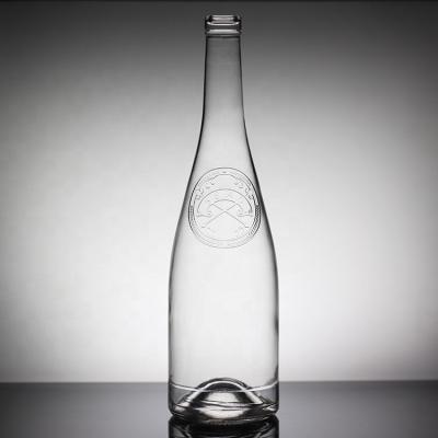 China Decal Glass Vodka Bottle 1 Liter 1.75 Liter Empty 500ml 700ml 750ml Champagne Bottle for sale