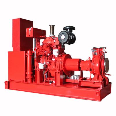 China Commercial Buildings 4BT3.9-P55 Fire Pump Set 27kw Centrifugal Diesel Water Pump Set LSDD8.0/15 for sale