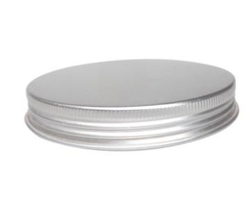 China 89mm*14mm Threaded Aluminum Lid PET Plastic Tea Caddy Candle Jar Universal Sealing Metal Lid for sale