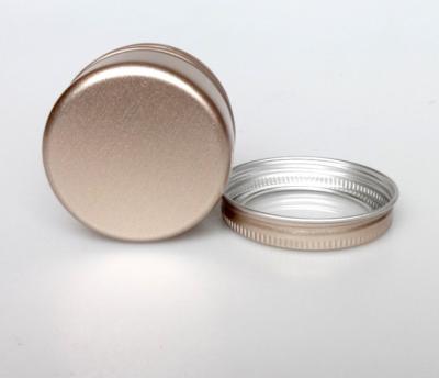 China 50ml Round Windowed Threaded Alminum Box Jewelry Toy Packaging Box Pearl Powder Phosphor Metal Packaging Box for sale