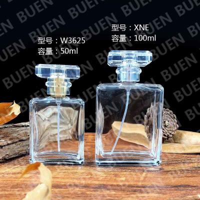 China High Flint Glass Perfume Dropper Bottle 5oz , Square Essential Oil Perfume Bottles for sale