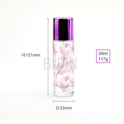 중국 Smooth Surface Transparent Square Glass Perfume Bottle In Gift Box 판매용