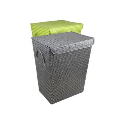 China New Next Hot Selling Amazon Viable Plastic Basket With Lid Living Room Storage Basket Desktop Wholesale for sale