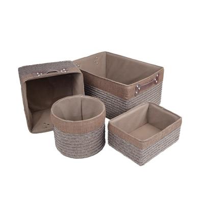 China Viable hot sale pp basket with handles folding plastic storage basket items storage home basket wholesale for sale