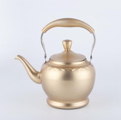 China Sustainable Thick Stainless Steel Kettle 2L Hot Water Kettle With Carry Handle for sale