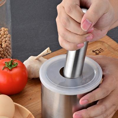 China Kitchen Utensils 304 Stainless Steel Grinder Manual Spice Grinder Herb Bowl Set Stored Dry Pill Grinder Set for sale