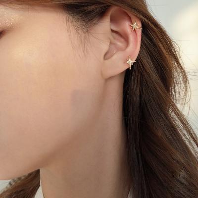 China CLASSIC Star Emo Style Handmade Cartilage No Pierce Ear Cuff Earrings for sale