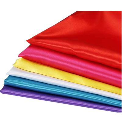 China Wholesale QUICK DRY fashion bridal solid fabric designer fabric factory shiny polyester satin stretch fabric for wedding dress for sale