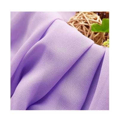 China Plain Polyester Viable High Quality Chiffon Fabric For Dress And Scarf Fabric for sale